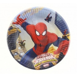 Talerzyki papierowe Spiderman 20 cm